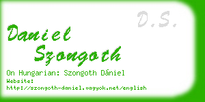 daniel szongoth business card