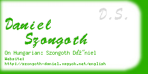 daniel szongoth business card